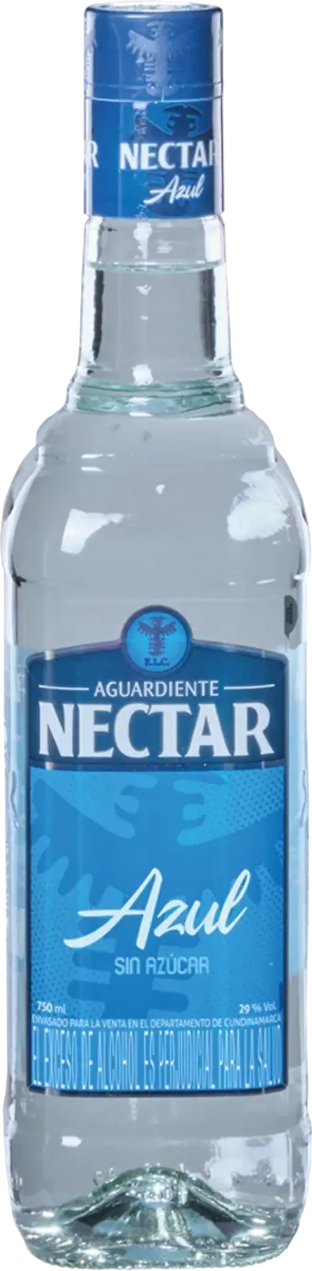 Aguardiente Nectar Sin Azucar Azul