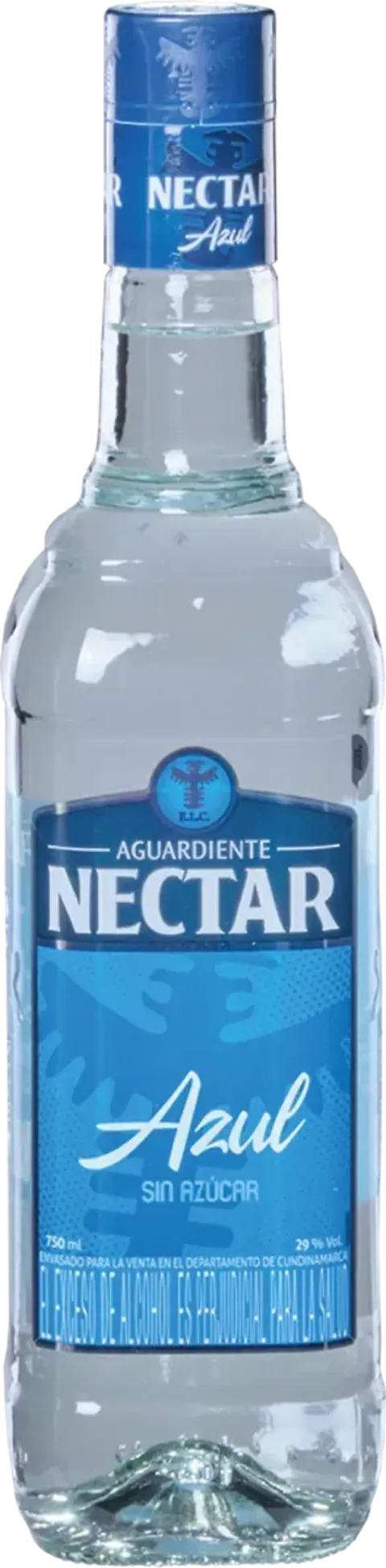 Aguardiente Nectar Sin Azucar Azul